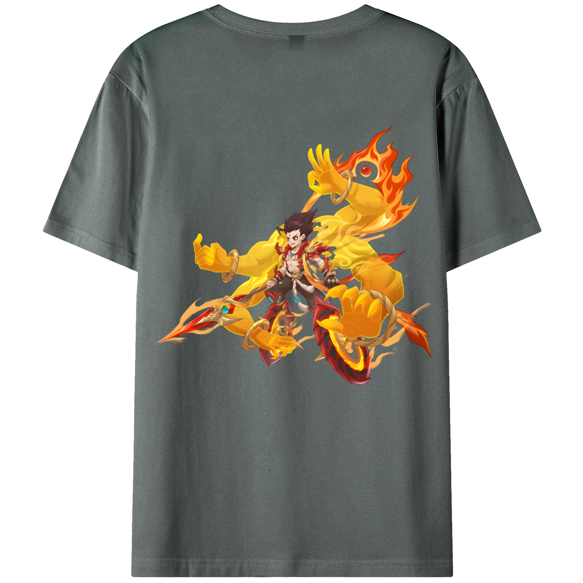 Ne Zha 2 ナタ 魔童の大暴れ 綿100％半袖Tシャツ（背面プリント）